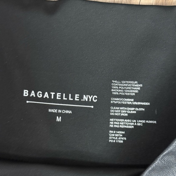 Bagatelle NYC Faux Leather Moto Leggings - Picture 5 of 8